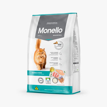 Monello Adult Cat Hairball ( Chicken and Fish Flavor) - 1kg